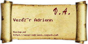 Vezér Adrienn névjegykártya
